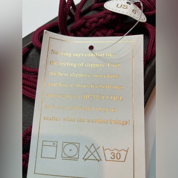 NWT BCTEX Coll Gladiator Woven Gladiator Sandals in burgandy size 6 - Picture 2 of 5